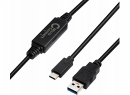 MicroConnect Kabel USB USB-C - USB-A 5 m černý (USB3.1CA5AMP)