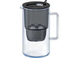 Aquaphor Filtrační konvice Glass 2,5 l černá + 1 hořčíková kartuše Maxfor Plus