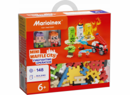 Marioinex mini kostky Waffle - Akce hasičů 148 dílků