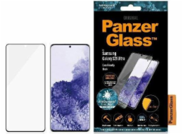 PanzerGlass PanzerGlass zakřivené Microfracture pouzdro Sam S21 Ultra G998, antibakteriální, černé/černé