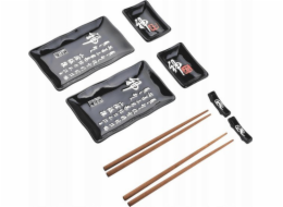 Mondex Sushi sada Calligraphy černá, 8 kusů - Mondex