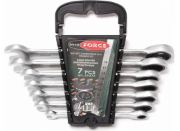 Rockforce Sada otevřených klíčů s ráčnou ROCKFORCE, 7dílná. RF-51072