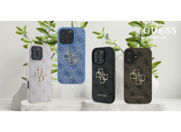 Guess Guess GUHCP16L4GMGBR Tvrdý kryt pro iPhone 16 Pro 6.3 hnědý/hnědý 4G Big Logo