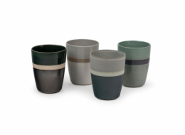 1x4 Bredemeijer Mugs Sven  200ml Mugs Stoneware Stripes 147080