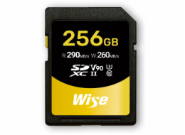 Wise SDXC UHS-II V90       256GB R:290MBs / W:260MBs   WI-SD-N256