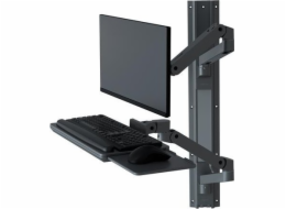 Ergotron LX Pro - Montá?ní sada (2 ramena, 2 rozšíření, zásuvka pro klávesnici, vysouvací podlo?ka pod myš, dr?ák na myš, 2 základny pro montá? na stěnu, nástěnná trasa 34", svorka na zeď, 2 cable cha