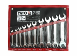 Yato Sada otevřených klíčů 6-27 mm, 10 kusů. (YT-0380)