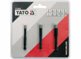 Yato Vrtačka DIAMANTOVÉ VRTÁKY YATO DO KAMENNÉ OBKLADY 3 ks. YT-60409