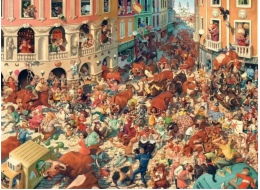 Castorland Puzzle 3000 dílků Býčí běh v Pamploně