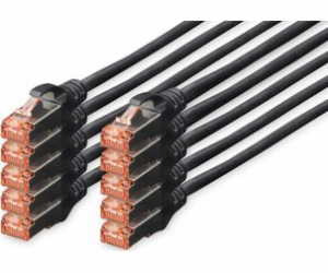 Digitus patchcord CAT 6 S/FTP, 0,25 m, 10 ks (DK-1644-002...