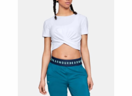 Under Armour Dámské lehké tričko Lux Crop, bílé, velikost XL (1305484-100)