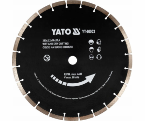 Yato DIAMANTOVÝ KOTOUČ YATO NA BETON 350x25,4 mm