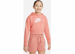 Nike Dětská mikina Sportswear Club pro velké děti (dívky) DC7210 824 DC7210 824 růžová XL (158-170)