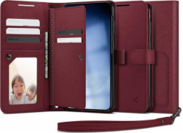 Spigen Pouzdro Wallet S Plus pro Samsung Galaxy S23+ Plus vínové