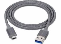 Innergie Kabel USB-A - USB-C 1 m šedý (3082186301)
