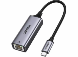 Ugreen Adaptér USB-C na RJ45, hliníkový, gigabitový Ethernet (šedý)