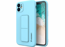 Wozinsky Silikonové pouzdro Wozinsky Kickstand Case s flexibilním stojánkem pro Samsung Galaxy A72 4G světle modré