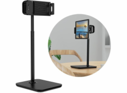 Acefast Teleskopický stolní držák na telefon a tablet Acefast (135-230 mm Š) 360 Černý (E4 Černý)
