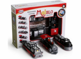 Malblo Magnetické vlaky a lokomotivy 3+