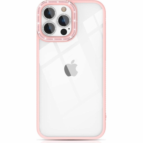 Kingxbar Pouzdro Třpytivé pro Apple iPhone 13 Pro Max růžové