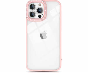 Kingxbar Pouzdro Třpytivé pro Apple iPhone 13 Pro Max růžové