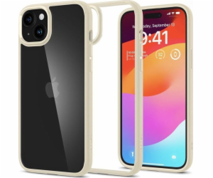 Spigen Crystal Hybrid, béžová, tlumená - iPhone 15 Plus
