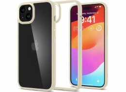 Spigen Crystal Hybrid, béžová, tlumená - iPhone 15 Plus