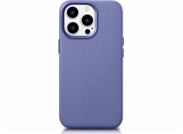 iCarer iCarer Case Leather Original Leather Cover for iPhone 14 Pro Max Světle fialový (WMI14220708-LP) (kompatibilní s MagSafe)