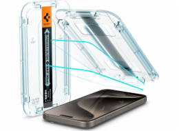 Spigen Tvrzené sklo Glas.TR EZ Fit pro iPhone 15 Pro - 2 ks.