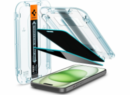Spigen Spigen Glass tR EZ Fit (Privacy) 2 ks, průhledná - iPhone 15 Plus