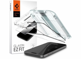Spigen Spigen Glass tR EZ Fit 2 kusy, FC černá - iPhone 15 Plus
