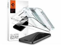 Spigen Spigen Glass tR EZ Fit 2 kusy, FC Black - iPhone 15 Pro Max