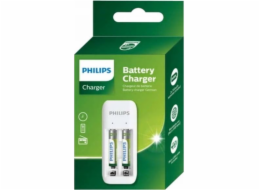 Philips Nabíječka baterií + 2xAA 700mAh, USB kabel