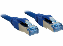 Lindy patchcord Cat6A, S/FTP, LSOH, 2m, modrý (47149)
