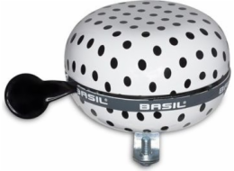 Basil Zvonek na kolo BIG BELL POLKADOT 80 mm bílo-černé puntíky (BAS-50399)
