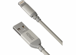 Yenkee USB-A - Lightning USB kabel 1 m stříbrný (30015969)