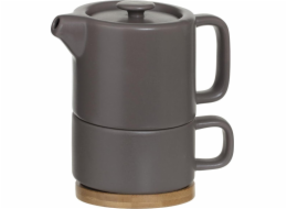 Secret de Gourmet Džbán s hrnkem Natural Taupe 400 ml