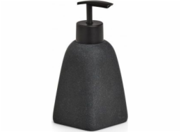 Zeller Dávkovač mýdla Dark Stone, polyresin, černý, 7,1x15,7 cm