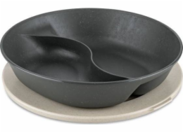 Koziol Dělený talíř s poklicí 1,5l Connect Sepafree Nature Ash Grey 78701
