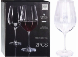 EXCELLENT HOUSWARE Sklenice na červené víno s vynikající atmosférou v domácnosti, 2x690ml