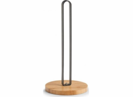 Zeller Držák na kuchyňské utěrky bambus/kov, černý, 15x31,5 cm