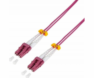LogiLink Glass Patchkabel OM4 50/125Á LC-LC 7,5m růžový