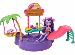Mattel Enchantimals Tropický bazén s panenku opičkou