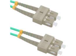 Qoltec Optický patchcord SC/UPC - SC/UPC MM 50/125 OM4 10m (54356)