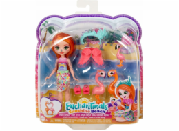 Mattel Enchantimals Panenka Plameňák Florinda + 3 zvířátka