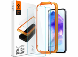 Spigen Ochranné tvrzené sklo Glass tR AlignMaster, 2 ks, pro Samsung Galaxy A55
