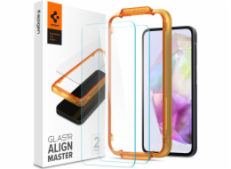 Spigen Ochranné tvrzené sklo Glass tR AlignMaster, 2 ks, pro Samsung Galaxy A35