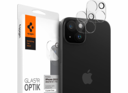 Spigen Spigen Glass tR Optik 2 ks, křišťálově čiré - iPhone 15/15 Plus/14/14 Plus