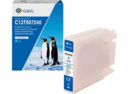 G&G Kompatibilní inkoust / inkoust s C13T907240, NP-E-9072C, azurová