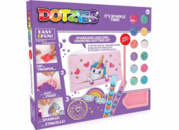 DIAMOND DOTZ Sada diamantových mozaik s motivem jednorožce a aktivity DTZ10012